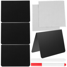 1Set Small Chalkboard Sign for Food Table Memo Reusable Black
