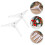 2Pcs Plastic Xmas Tree Rack White Stable Holder for Artificial Trees 4