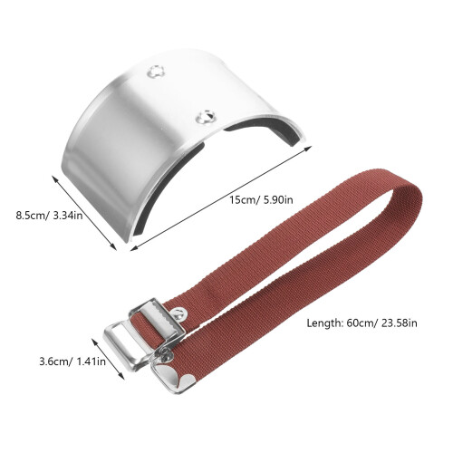 1Ensemble Fixation Jambe Argentée Pour Echasses Plaquiste Durable 1