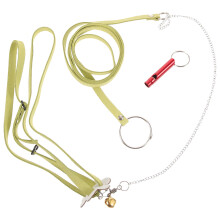 Outdoor Schildpad Harnas Met Riem Lichtgroen Microvezel Leer
