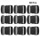30Pcs 2.5Cm Black Plastic Adjustable Backpack Buckles For Luggage 8