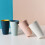Travel Toothbrush Cup Mug Round Simple Design 1set 7