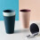 Travel Toothbrush Cup Mug Round Simple Design 1set 9