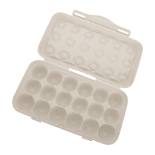 1Anti-Collision Egg Case Met Raster Huiselijke Ei Organizer Khaki