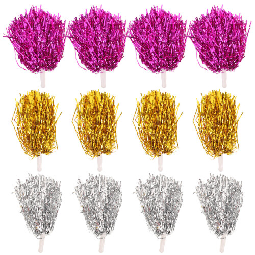 12 cheerleading-pompons dekorationen requisiten