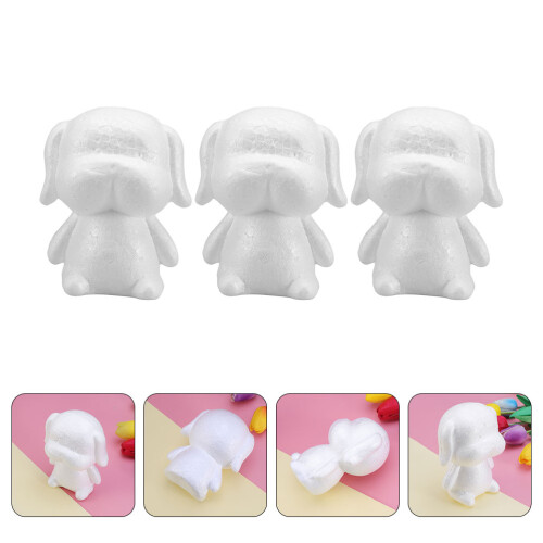 3Pièces Modèles Mousse Chiot À Pour Décor Jeux 2