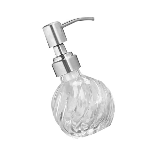 6Flacons Distributeurs Verre Transparents Métal Usage Cosmétique