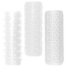 3pcs clay twig rollers for polymer clay jewelry texture