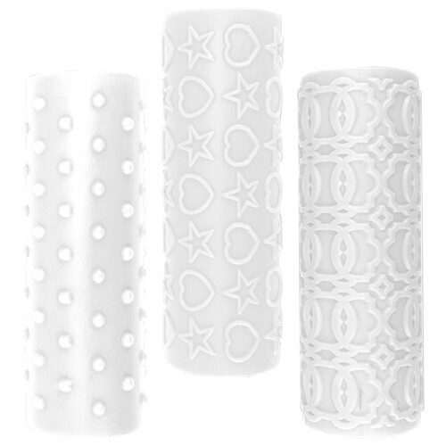 3pcs clay twig rollers for polymer clay jewelry texture