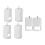 6pcs blank metal stamping tags for diy pet id 7