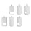 6pcs blank metal stamping tags for diy pet id 6