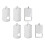 6pcs blank metal stamping tags for diy pet id 4