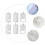 6pcs blank metal stamping tags for diy pet id 8