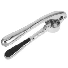 zinc alloy arc-shaped garlic press manual crusher kitchen tool