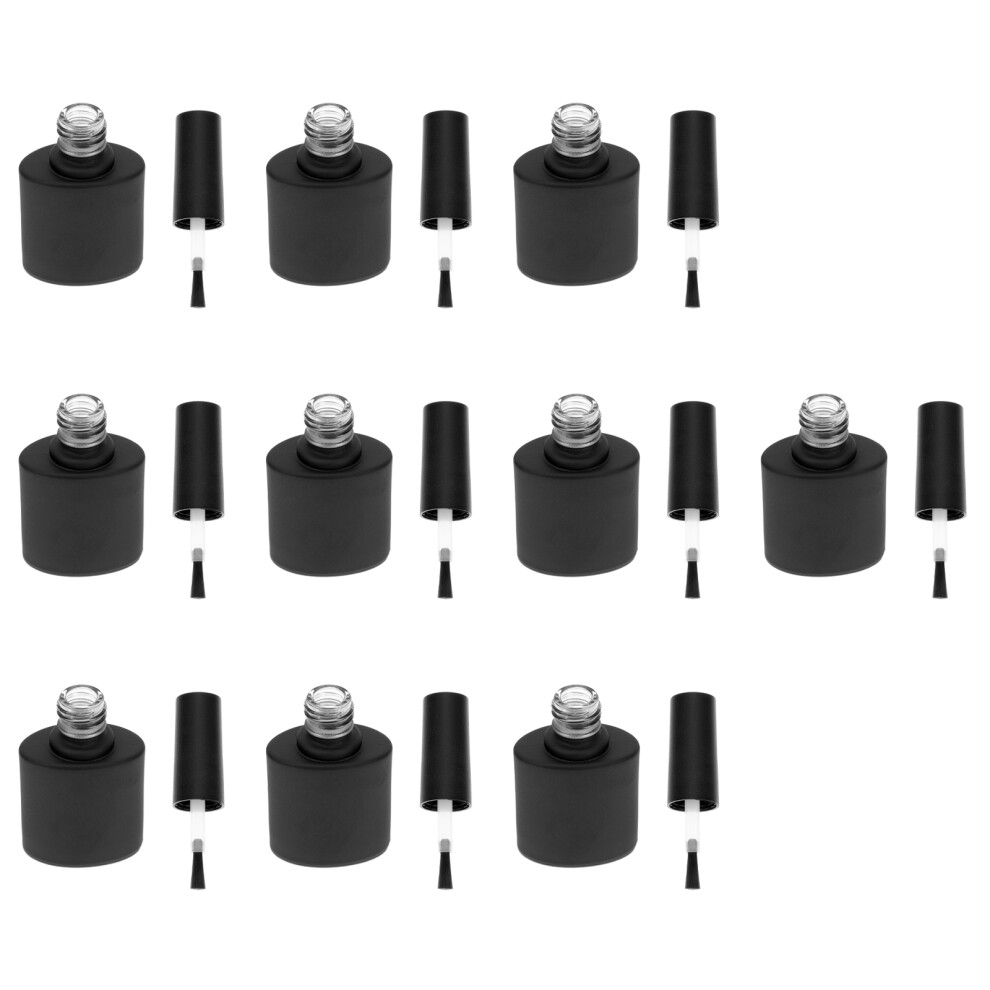 Aboofan 10Pcs Nail Polish Bottle Glass Bottle Vial Plastic Pp