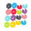 16pcs silicone wine cup markers assorted colors with perforated design 10