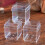 20pcs transparent square mousse cups with lid for desserts 7