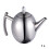 1.0l thick tea pot with filter 304 stainless steel 1