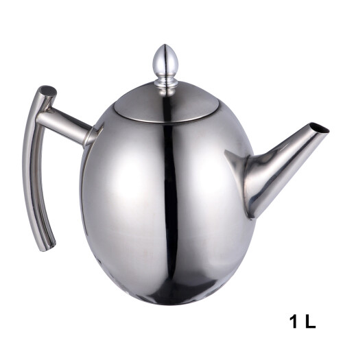 1.0l thick tea pot with filter 304 stainless steel