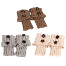 3 pairs women's knitting leg warmers for warmth