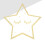 acrylic wall mirror with wooden frame in five-pointed star shape 6