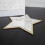 acrylic wall mirror with wooden frame in five-pointed star shape 11