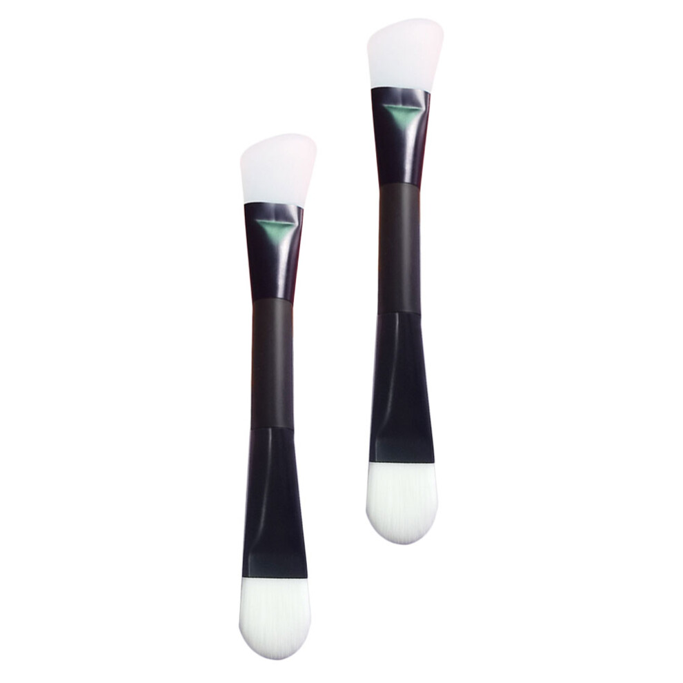 Aboofan 2Pcs Double-Head Face Mask Brush For Facial Mud Application
