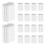 120Pcs Wire Aluminum Crimping Loop Sleeves Silver Cable Rope Clamps 1