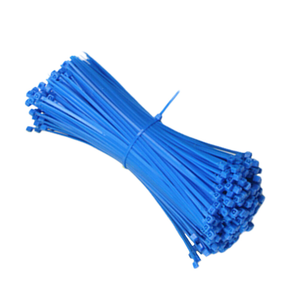 1000Pcs Nylon Self-Locking Cable Ties For Gardening Household Use Blue 3301952067507