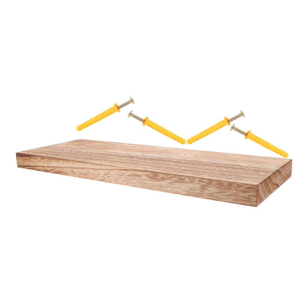 Floating Wood Shelf Rustic Wall Organizer For Bathroom Kitchen Office 3301952049930