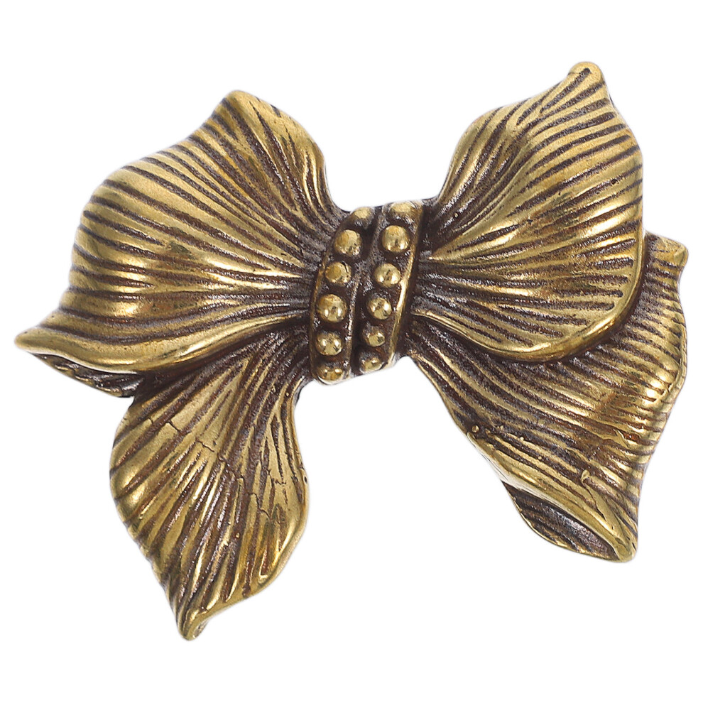 Brass Bowknot Drawer Knob Vintage Cabinet Handle 3302006137443