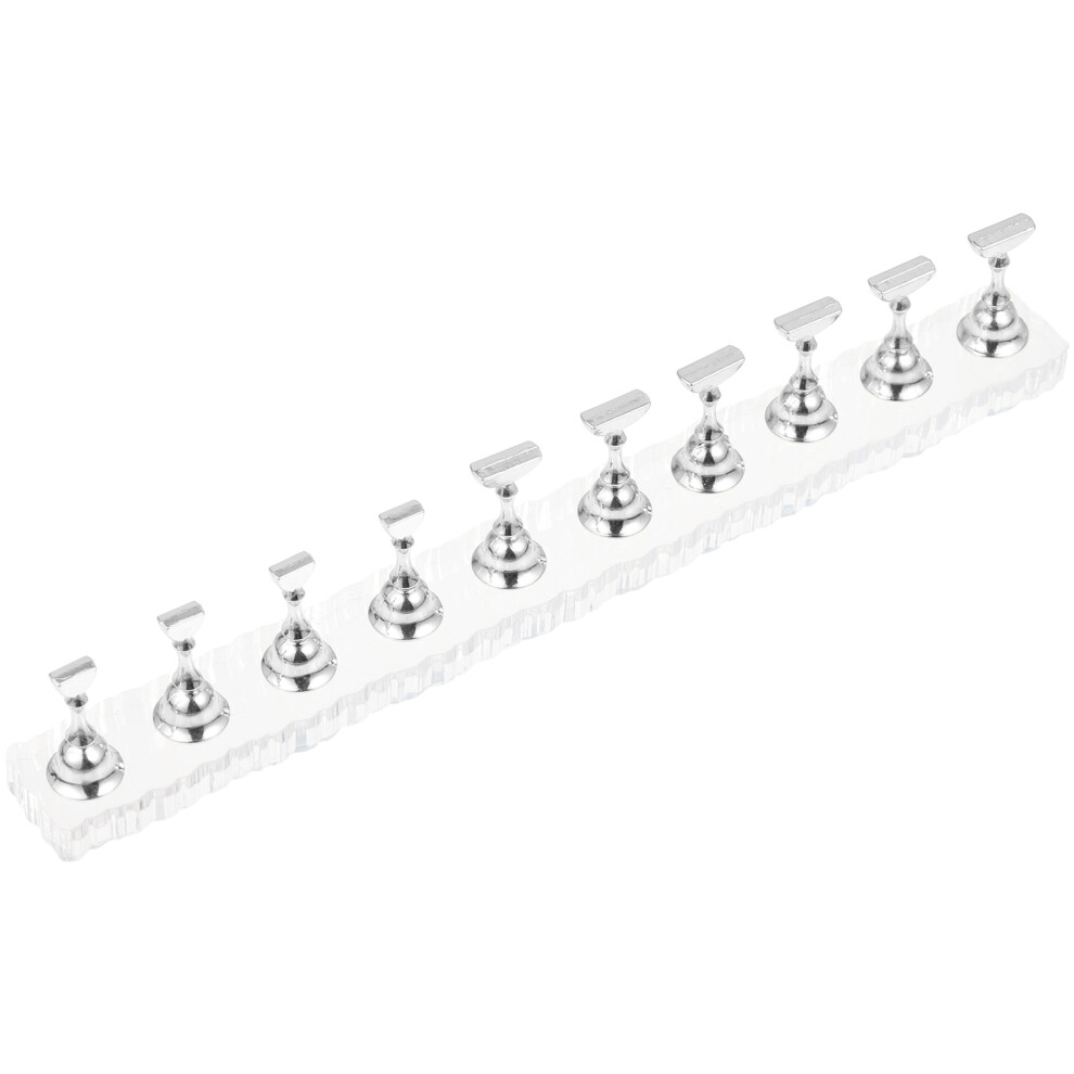 Villcase 1 Set Practice Nail Holder Manicure Display Stand Rack