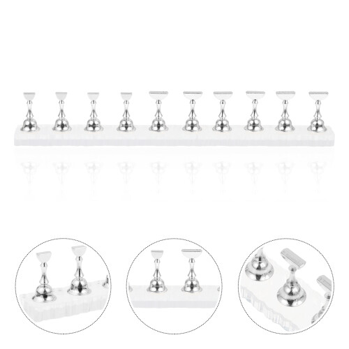 1 set practice nail holder manicure display stand rack 2