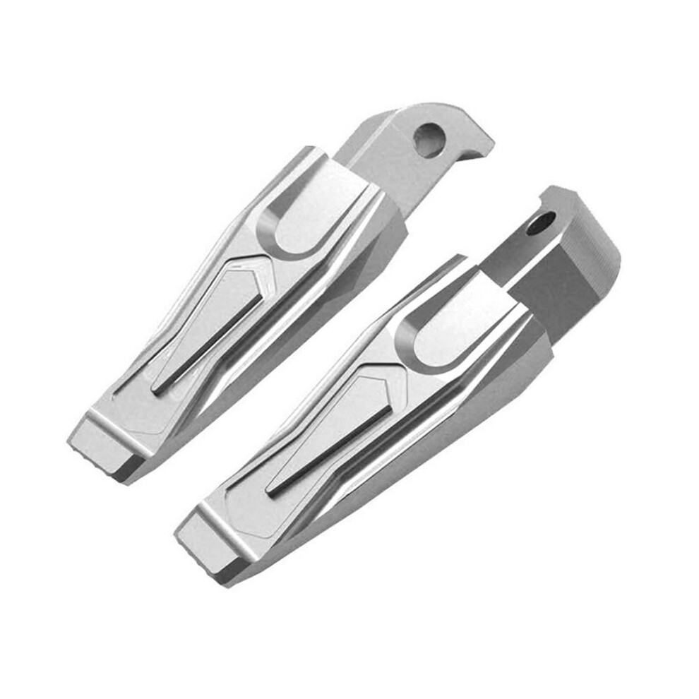 Footrest For Yamaha Xmax 400 300 250 125 155 Rear Passenger Foot Pegs Cnc Pedal Silver 9393856001767