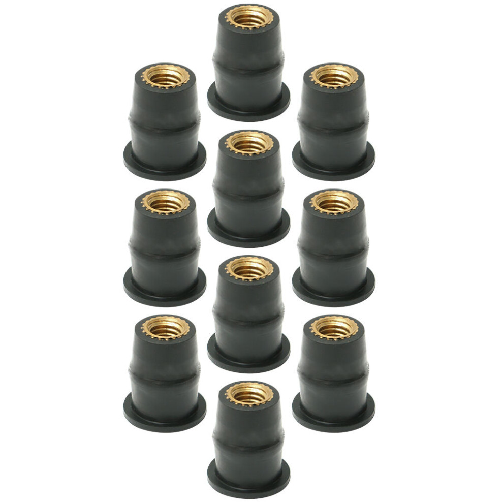 10Pcs Rubber Well Nuts For Motorcycle Windscreen - Durable Accessories 3302006168768