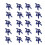 100Pcs Navy Polyester Bowknot Ribbons for Gift Wrapping and Crafts 1