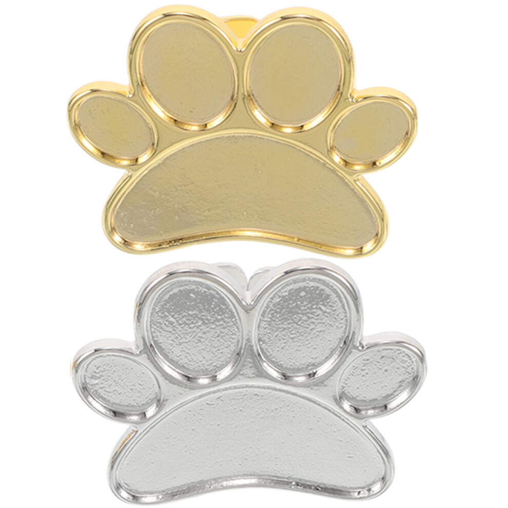 Ohphcall Mini Ring Tray Palette For Nail Polish, Wearable Metal Holder, 2 Pcs