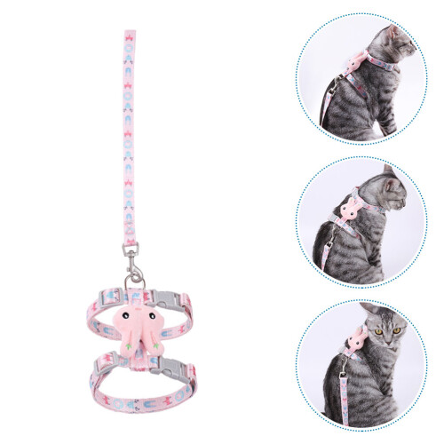 adjustable kitten harness and leash set for outdoor cat walking 2