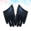 1 pair black pu women's half finger gloves for dance performance 4