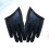 1 pair black pu women's half finger gloves for dance performance 3
