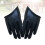 1 pair black pu women's half finger gloves for dance performance 5