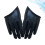 1 pair black pu women's half finger gloves for dance performance 2