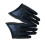 1 pair black pu women's half finger gloves for dance performance 8