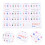 2 sheets beginner piano stickers, adhesive keyboard labels 4