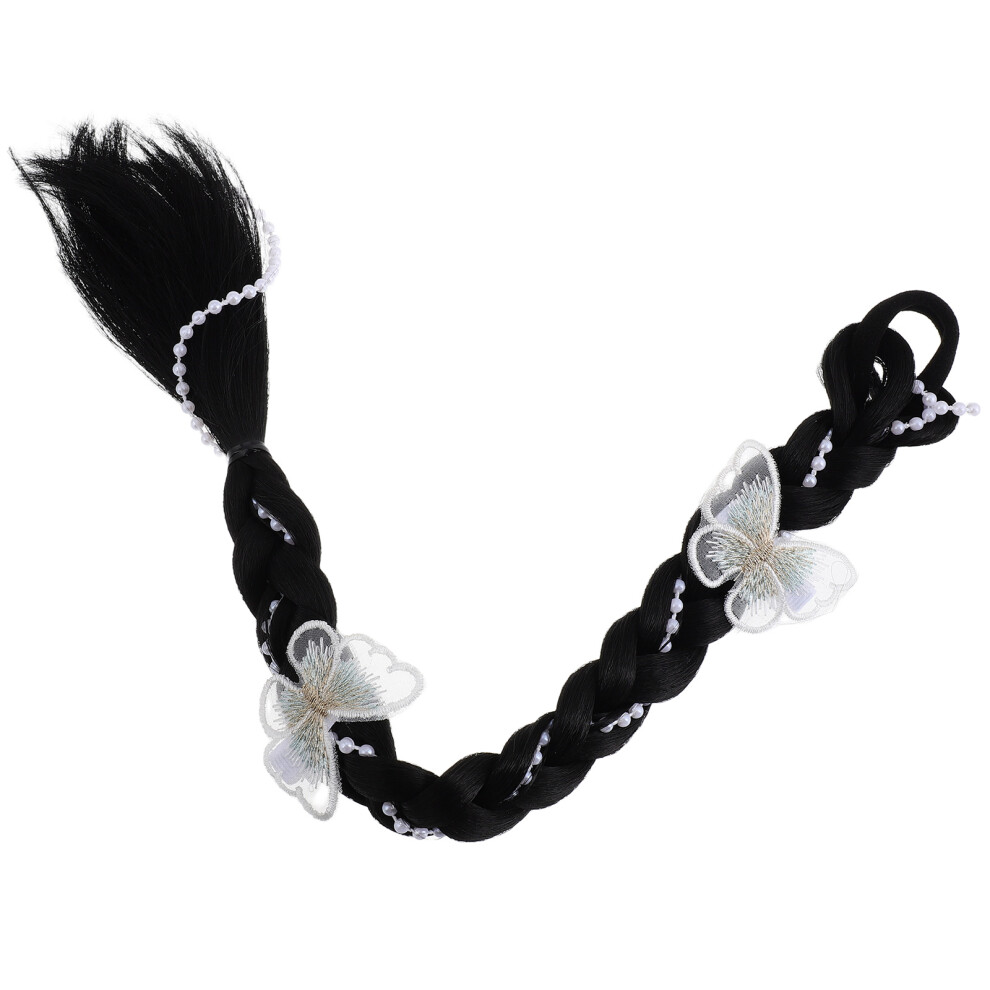 Vaguelly Unisex Long Braided Ponytail Extension With Hair Tie For Women Styling