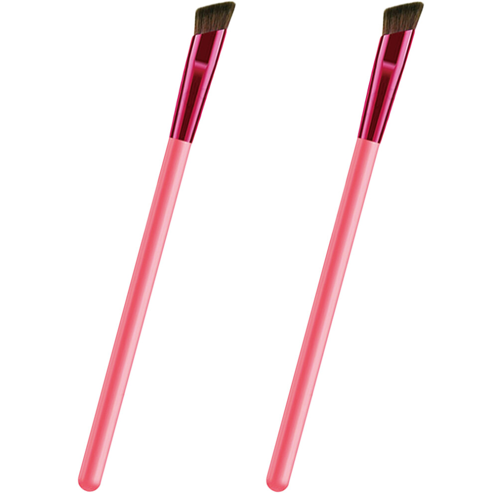 Vaguelly 2Pcs Angled Eyebrow And Concealer Makeup Brushes For Women