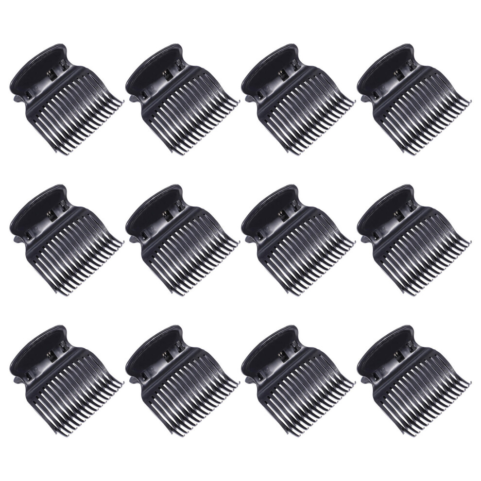 Ohphcall Unisex 12Pcs Heat Insulation Hair Claw Clips For Barber Perming And Curling