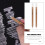 2pcs charcoal and white pencils for drawing and sketching 6