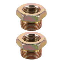Gas Refill Adapter Filler Adapter Metal Golden 2pack