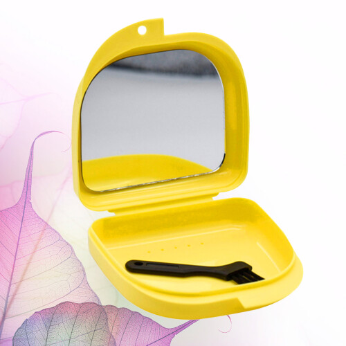 1Pc Retainer Case With Mirror For Storage 2